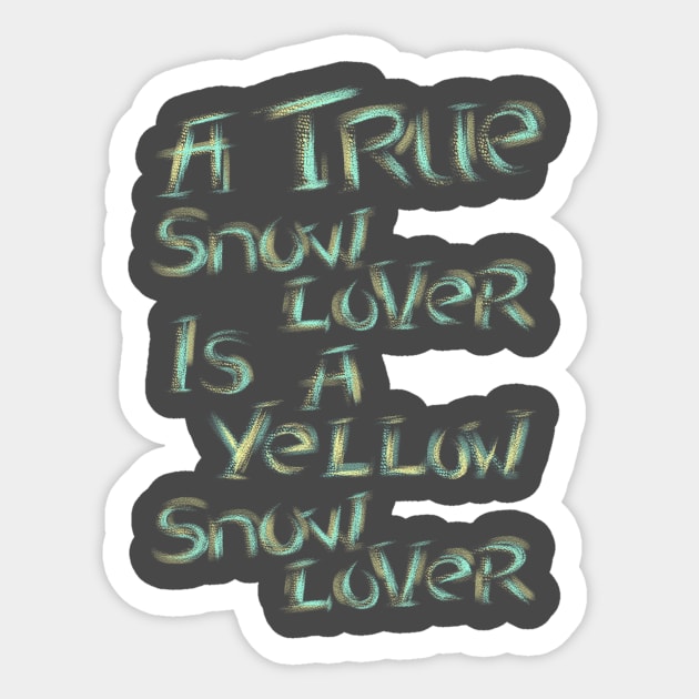 Snow Lover Sticker by bobygates